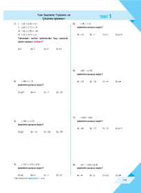 7. Sınıf Matematik TÜMDERSLER